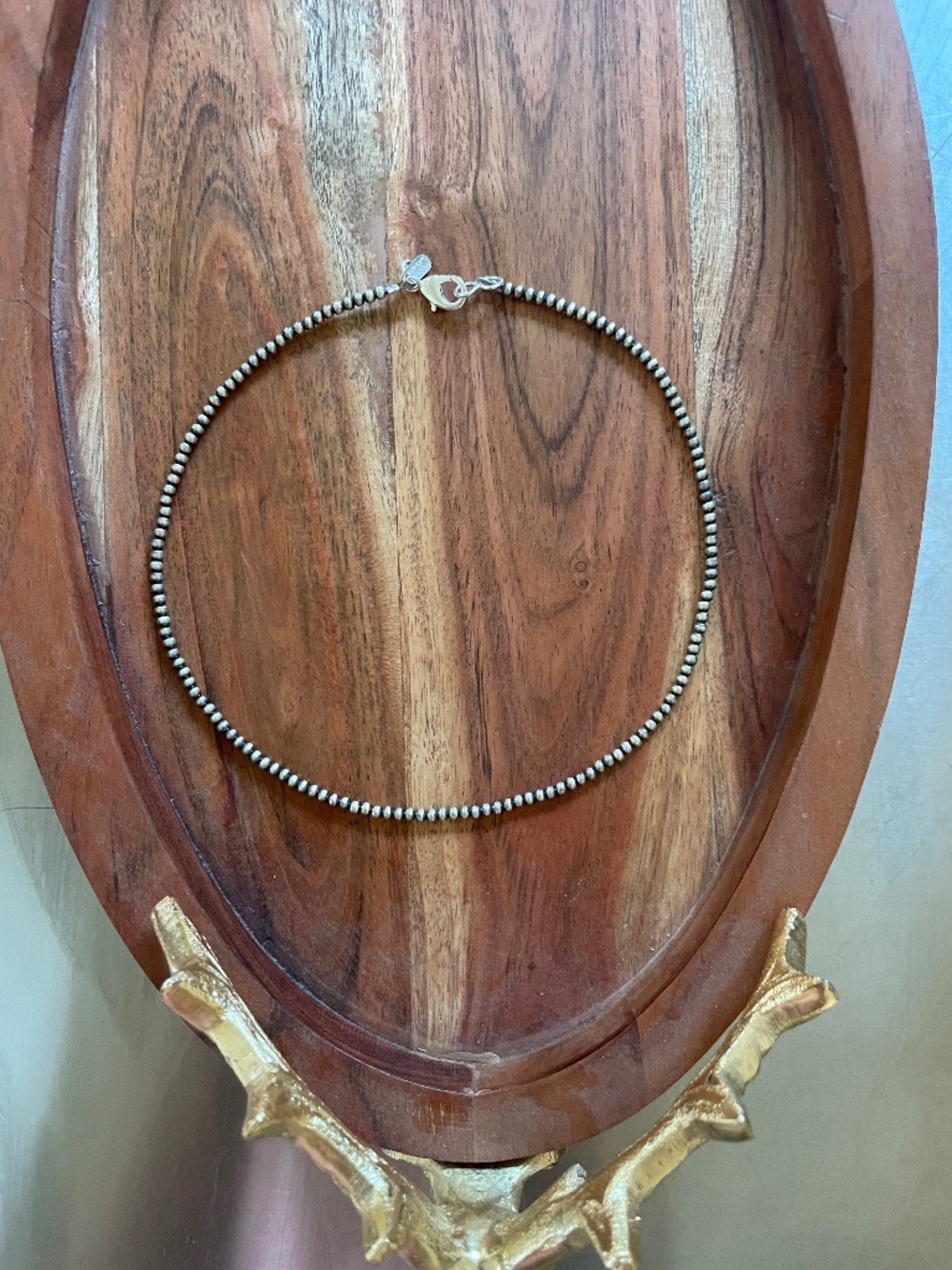 ❤️ Navajo 3mm Pearl Silver Necklace